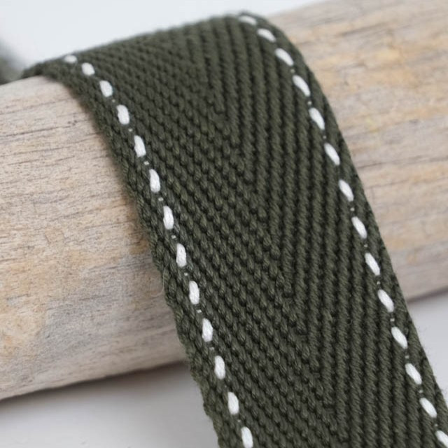 30mm Green Webbing - Maison Klem